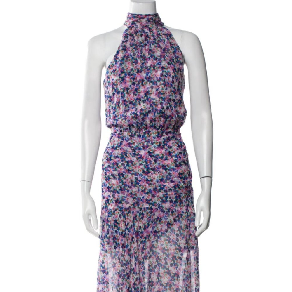 Veronica Beard Purple Silk Dress